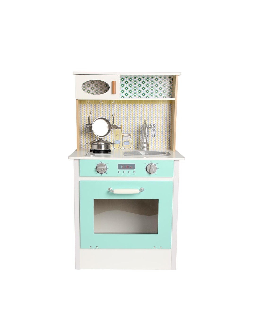 Cocina de madera para ni&ntilde;os de 1 a 3 a&ntilde;os